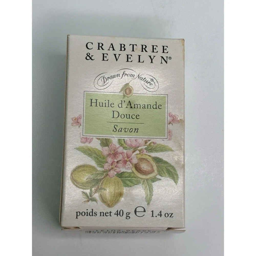 Crabtree & Evelyn Sweet Almond Oil Soap VTG 1995 Original Boxed Bar 1.4oz NEW